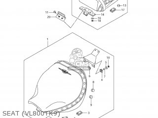 SEAT (VL800TK9) - VL800C BOULEVARD C50 2008 (K8) USA CALIFORNIA (E03 E33)