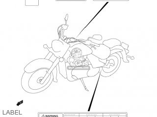 LABEL - VL800T BOULEVARD C50 2005 (K5) CALIFORNIA (E33)