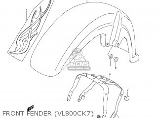 FRONT FENDER (VL800CK7) - VL800T BOULEVARD C50 2006 (K6) USA CALIFORNIA (E03 E33)