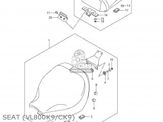 SEAT (VL800K9/CK9) - VL800T BOULEVARD C50 2006 (K6) USA CALIFORNIA (E03 E33)