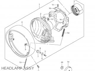 HEADLAMP ASSY - VL800T BOULEVARD C50 2007 (K7) USA CALIFORNIA (E03 E33)