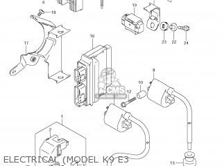 ELECTRICAL (MODEL K9 E3 - VL800T BOULEVARD C50 2008 (K8) USA CALIFORNIA (E03 E33)