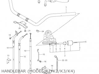 HANDLEBAR (MODEL K1/K2/K3/K4) - VL800Z BOULEVARD C50 2005 (K5) CALIFORNIA (E33)