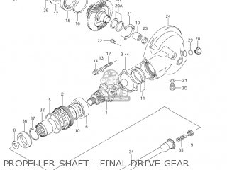 PROPELLER SHAFT - FINAL DRIVE GEAR - VL800Z BOULEVARD C50 2005 (K5) CALIFORNIA (E33)