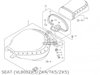 SEAT (VL800ZK3/ZK4/TK5/ZK5) - VL800Z BOULEVARD C50 2005 (K5) CALIFORNIA (E33)