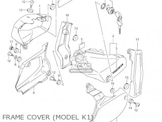 FRAME COVER (MODEL K1) - VL800Z VOLUSIA 2001 (K1) USA (E03)