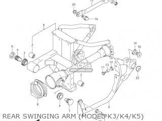 REAR SWINGING ARM (MODEL K3/K4/K5) - VL800Z VOLUSIA 2001 (K1) USA (E03)