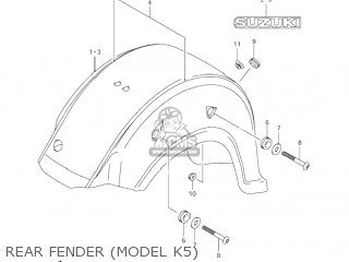 REAR FENDER (MODEL K5) - VL800Z VOLUSIA 2002 (K2) USA (E03)