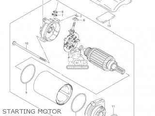 STARTING MOTOR - VL800Z VOLUSIA 2002 (K2) USA (E03)
