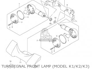 TURNSIGNAL FRONT LAMP (MODEL K1/K2/K3) - VL800Z VOLUSIA 2002 (K2) USA (E03)