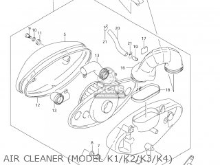 AIR CLEANER (MODEL K1/K2/K3/K4) - VL800Z VOLUSIA 2003 (K3) USA (E03)