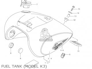 FUEL TANK (MODEL K3) - VL800Z VOLUSIA 2003 (K3) USA (E03)