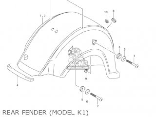 REAR FENDER (MODEL K1) - VL800Z VOLUSIA 2003 (K3) USA (E03)