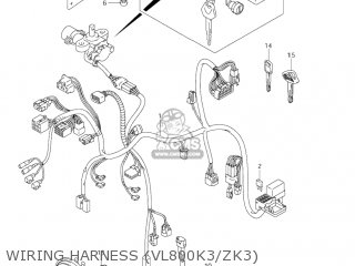 WIRING HARNESS (VL800K3/ZK3) - VL800Z VOLUSIA 2003 (K3) USA (E03)