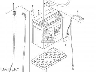 BATTERY - VLR1800 BOULEVARD C109R 2008 (K8) USA CALIFORNIA (E03 E33)