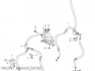FRONT BRAKE HOSE - VLR1800 BOULEVARD C109R 2008 (K8) USA CALIFORNIA (E03 E33)