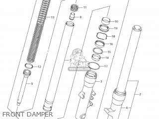 FRONT DAMPER - VLR1800 BOULEVARD C109R 2008 (K8) USA CALIFORNIA (E03 E33)