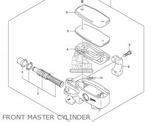 FRONT MASTER CYLINDER - VLR1800 BOULEVARD C109R 2008 (K8) USA CALIFORNIA (E03 E33)