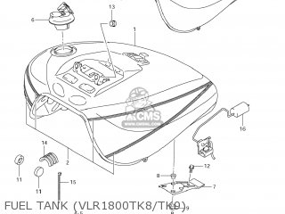 FUEL TANK (VLR1800TK8/TK9) - VLR1800 BOULEVARD C109R 2008 (K8) USA CALIFORNIA (E03 E33)