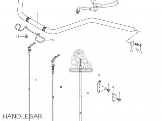 HANDLEBAR - VLR1800 BOULEVARD C109R 2008 (K8) USA CALIFORNIA (E03 E33)