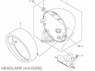 HEADLAMP HOUSING - VLR1800 BOULEVARD C109R 2008 (K8) USA CALIFORNIA (E03 E33)