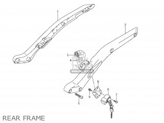 REAR FRAME - VLR1800 BOULEVARD C109R 2008 (K8) USA CALIFORNIA (E03 E33)