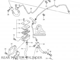 REAR MASTER CYLINDER - VLR1800 BOULEVARD C109R 2008 (K8) USA CALIFORNIA (E03 E33)