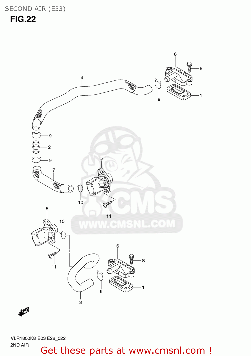 SECOND AIR (E33) VLR1800 BOULEVARD C109R 2009 (K9) CALIFORNIA (E33)