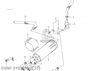 EVAP SYSTEM (E33) - VLR1800 BOULEVARD C109R 2009 (K9) CALIFORNIA (E33)