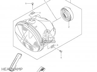 HEADLAMP - VLR1800 BOULEVARD C109R 2009 (K9) CALIFORNIA (E33)