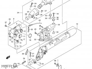 MUFFLER - VLR1800 BOULEVARD C109R 2009 (K9) CALIFORNIA (E33)