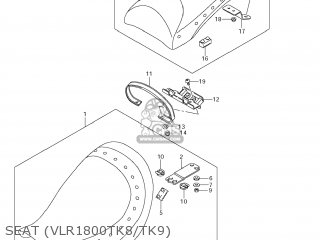 SEAT (VLR1800TK8/TK9) - VLR1800 BOULEVARD C109R 2009 (K9) CALIFORNIA (E33)