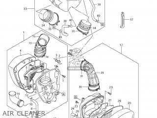AIR CLEANER - VLR1800T BOULEVARD C109R 2008 (K8) USA CALIFORNIA (E03 E33)