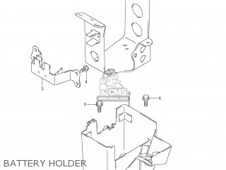 BATTERY HOLDER - VLR1800T BOULEVARD C109R 2008 (K8) USA CALIFORNIA (E03 E33)