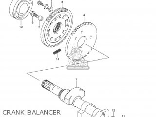 CRANK BALANCER - VLR1800T BOULEVARD C109R 2008 (K8) USA CALIFORNIA (E03 E33)