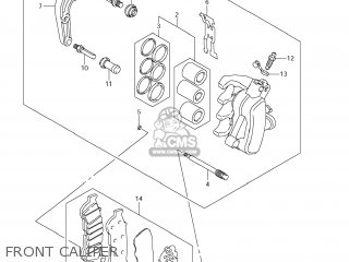 FRONT CALIPER - VLR1800T BOULEVARD C109R 2008 (K8) USA CALIFORNIA (E03 E33)