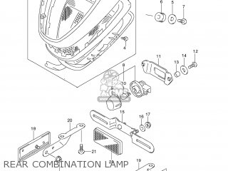 REAR COMBINATION LAMP - VLR1800T BOULEVARD C109R 2008 (K8) USA CALIFORNIA (E03 E33)
