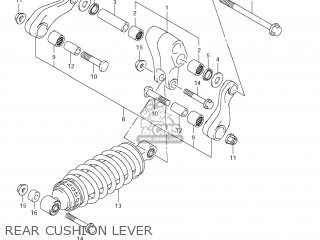 REAR CUSHION LEVER - VLR1800T BOULEVARD C109R 2008 (K8) USA CALIFORNIA (E03 E33)