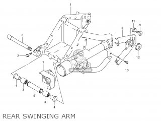 REAR SWINGING ARM - VLR1800T BOULEVARD C109R 2008 (K8) USA CALIFORNIA (E03 E33)