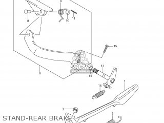 STAND-REAR BRAKE - VLR1800T BOULEVARD C109R 2008 (K8) USA CALIFORNIA (E03 E33)