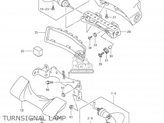 TURNSIGNAL LAMP - VLR1800T BOULEVARD C109R 2008 (K8) USA CALIFORNIA (E03 E33)