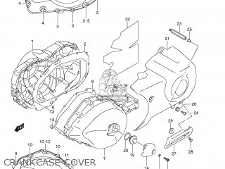 CRANKCASE COVER - VLR1800T BOULEVARD C109R 2009 (K9) USA CALIFORNIA (E03 E33)