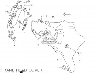 FRAME HEAD COVER - VLR1800T BOULEVARD C109R 2009 (K9) USA CALIFORNIA (E03 E33)