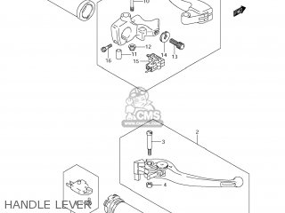 HANDLE LEVER - VLR1800T BOULEVARD C109R 2009 (K9) USA CALIFORNIA (E03 E33)