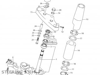 STEERING STEM - VLR1800T BOULEVARD C109R 2009 (K9) USA CALIFORNIA (E03 E33)