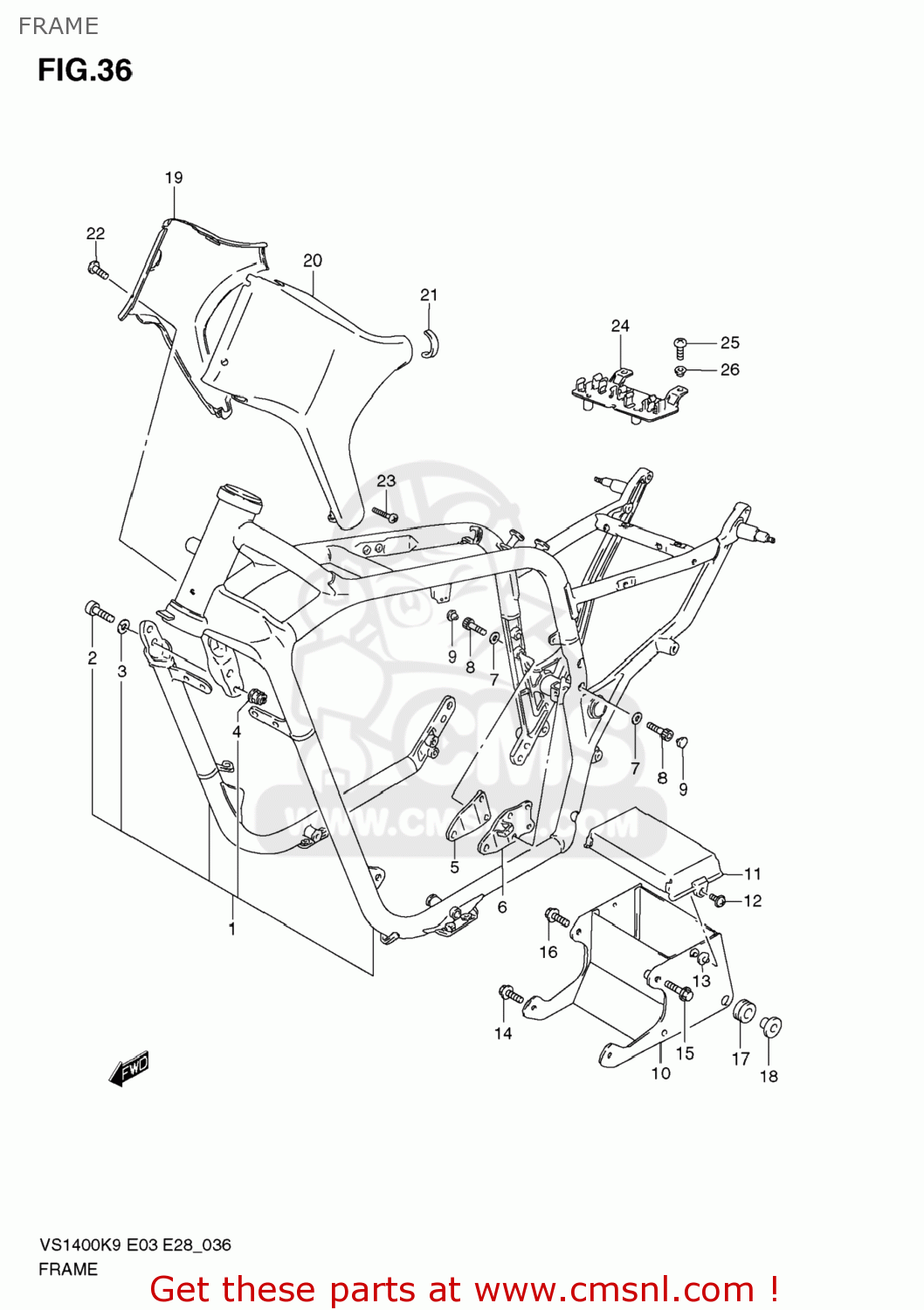 FRAME VS1400 BOULEVARD S83 2009 (K9) CALIFORNIA (E33)