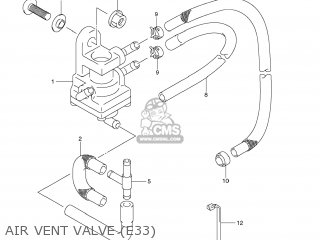 AIR VENT VALVE (E33) - VS1400 BOULEVARD S83 2009 (K9) CALIFORNIA (E33)