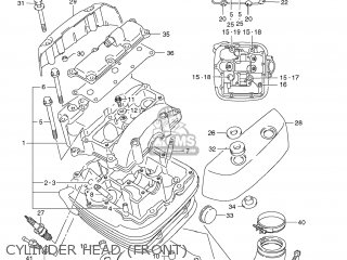 CYLINDER HEAD (FRONT) - VS1400 BOULEVARD S83 2009 (K9) CALIFORNIA (E33)