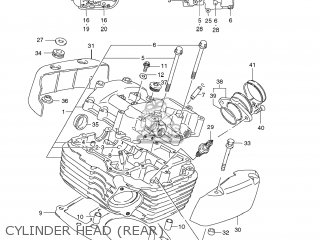 CYLINDER HEAD (REAR) - VS1400 BOULEVARD S83 2009 (K9) CALIFORNIA (E33)
