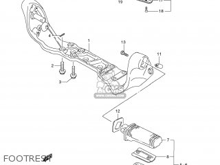 FOOTREST - VS1400 BOULEVARD S83 2009 (K9) CALIFORNIA (E33)